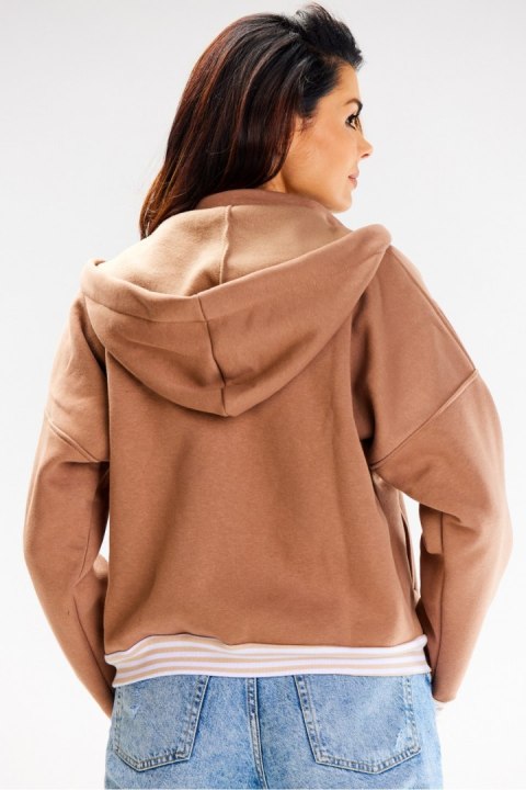 Bluza Damska Model A611 Beige - awama Awama Bluza Damska Model A611 Beige - awama Awama