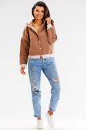 Bluza Damska Model A611 Beige - awama Awama Bluza Damska Model A611 Beige - awama Awama