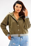 Bluza Damska Model A611 Khaki - awama Awama Bluza Damska Model A611 Khaki - awama Awama