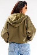Bluza Damska Model A611 Khaki - awama Awama Bluza Damska Model A611 Khaki - awama Awama