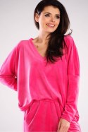 Bluzka Damska Model A417 Pink - awama Awama Bluzka Damska Model A417 Pink - awama Awama