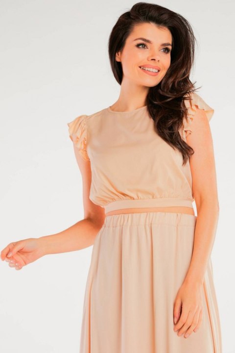Bluzka Model A429 Beige - awama Awama Bluzka Model A429 Beige - awama Awama