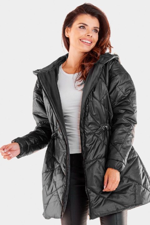 Kurtka Damska Model A540 Black - awama Awama Kurtka Damska Model A540 Black - awama Awama
