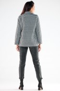 Kurtka Damska Model A545 Houndstooth - awama Awama Kurtka Damska Model A545 Houndstooth - awama Awama
