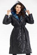 Płaszcz Damski Model A686 Black - awama Awama Płaszcz Damski Model A686 Black - awama Awama