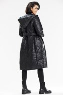 Płaszcz Damski Model A686 Black - awama Awama Płaszcz Damski Model A686 Black - awama Awama