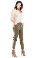 Spodnie Damskie Model A270 Khaki - awama Awama Spodnie Damskie Model A270 Khaki - awama Awama
