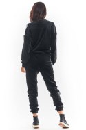 Spodnie Damskie Model A375 Black - awama Awama Spodnie Damskie Model A375 Black - awama Awama