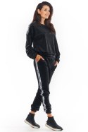 Spodnie Damskie Model A375 Black - awama Awama Spodnie Damskie Model A375 Black - awama Awama