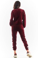 Spodnie Damskie Model A375 Bordo - awama Awama Spodnie Damskie Model A375 Bordo - awama Awama