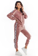 Spodnie Damskie Model A375 Powder Pink - awama Awama Spodnie Damskie Model A375 Powder Pink - awama Awama