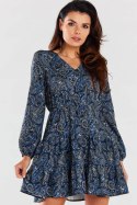 Sukienka Model A470 Navy Pattern - awama Awama