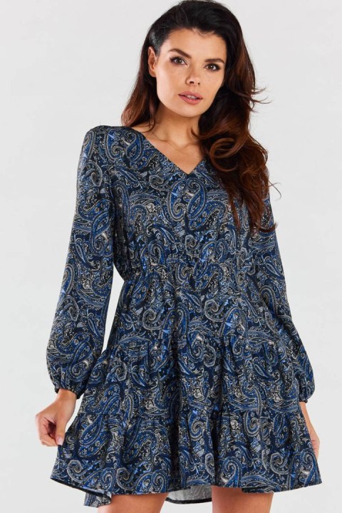 Sukienka Model A470 Navy Pattern - awama Awama