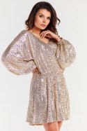 Sukienka Model A485 Beige - awama Awama Sukienka Model A485 Beige - awama Awama
