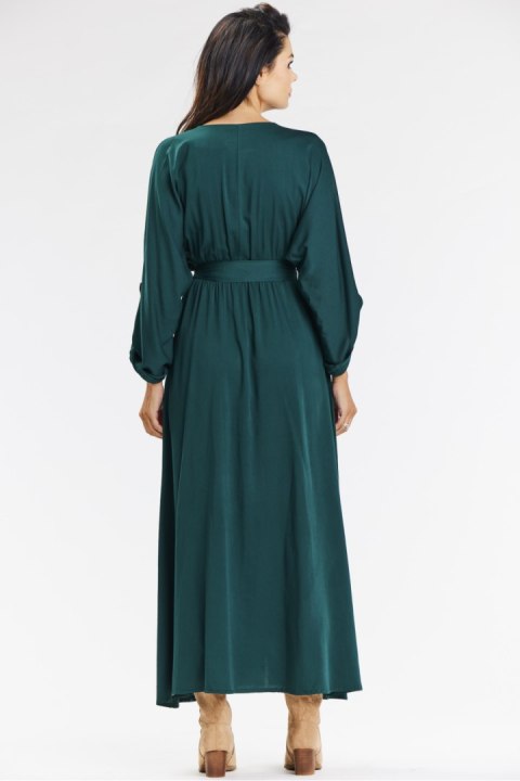 Sukienka Model A670 Bottle Green - awama Awama Sukienka Model A670 Bottle Green - awama Awama