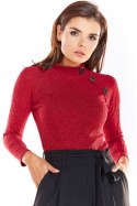 Sweter Damski Model A315 Bordo - awama Awama Sweter Damski Model A315 Bordo - awama Awama