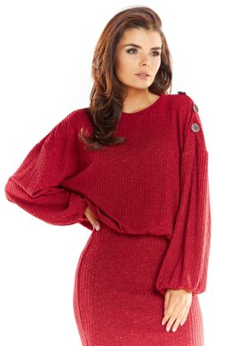 Sweter Damski Model A318 Bordo - awama Awama