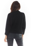 Sweter Damski Model A389 Black - awama Awama Sweter Damski Model A389 Black - awama Awama