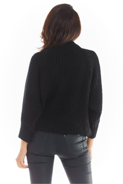 Sweter Damski Model A389 Black - awama Awama Sweter Damski Model A389 Black - awama Awama