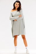 Sweter Damski Model A618 Grey - awama Awama Sweter Damski Model A618 Grey - awama Awama
