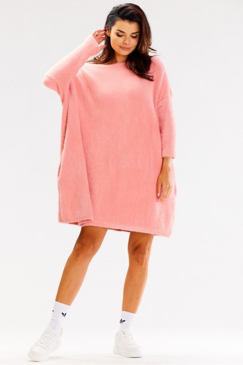 Sweter Damski Model A618 Pink - awama Awama Sweter Damski Model A618 Pink - awama Awama