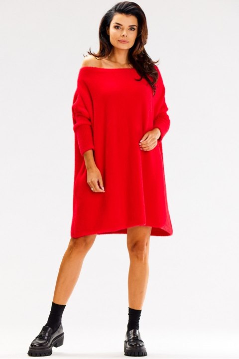 Sweter Damski Model A618 Red - awama Awama Sweter Damski Model A618 Red - awama Awama