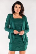 Żakiet Model A559 Bottle Green - awama Awama Żakiet Model A559 Bottle Green - awama Awama