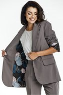 Żakiet Model A676 Taupe - awama Awama Żakiet Model A676 Taupe - awama Awama