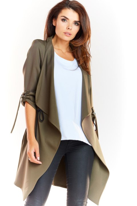 Bluza Damska Model A335 Khaki - awama Awama Bluza Damska Model A335 Khaki - awama Awama