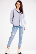 Bluza Damska Model A610 Grey - awama Awama Bluza Damska Model A610 Grey - awama Awama