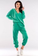 Bluzka Damska Model A417 Green - awama Awama Bluzka Damska Model A417 Green - awama Awama