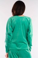 Bluzka Damska Model A417 Green - awama Awama Bluzka Damska Model A417 Green - awama Awama