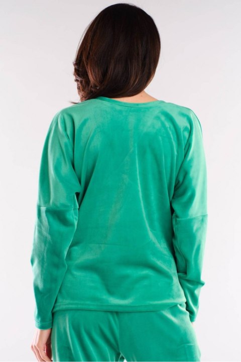 Bluzka Damska Model A417 Green - awama Awama Bluzka Damska Model A417 Green - awama Awama