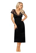 Koszulka nocna Koszulka Model Ivana Long Black - Donna Donna Koszulka nocna Koszulka Model Ivana Long Black - Donna Donna