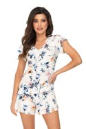 Piżama Damska Model Astrid 1/2 Ecru - Donna Donna Piżama Damska Model Astrid 1/2 Ecru - Donna Donna
