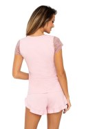 Piżama Damska Model Celine 1/2 Powder Pink - Donna Donna Piżama Damska Model Celine 1/2 Powder Pink - Donna Donna