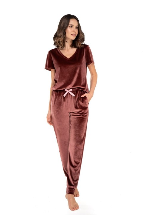 Spodnie Dres Damski Model Audrey Burgund - Babella Babella Spodnie Dres Damski Model Audrey Burgund - Babella Babella