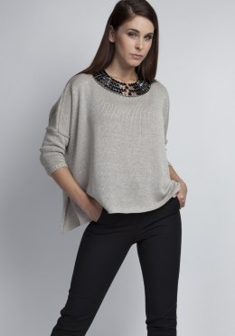 Sweter Damski Model Abigail SWE040 Grey - MKM MKM