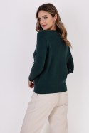 Sweter Damski Model SWE243 Green - MKM MKM Sweter Damski Model SWE243 Green - MKM MKM