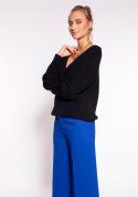 Sweter Damski Model SWE264 Black - MKM MKM Sweter Damski Model SWE264 Black - MKM MKM