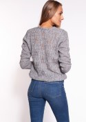 Sweter Damski Model SWE267 Grey - MKM MKM Sweter Damski Model SWE267 Grey - MKM MKM