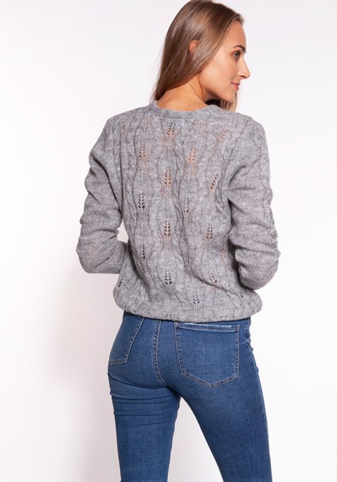 Sweter Damski Model SWE267 Grey - MKM MKM Sweter Damski Model SWE267 Grey - MKM MKM