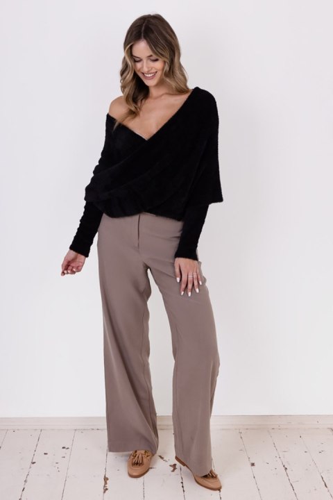 Sweter Damski Model SWE277 Black - MKM MKM Sweter Damski Model SWE277 Black - MKM MKM
