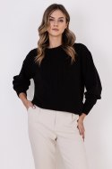 Sweter Damski Model SWE322 Black - MKM MKM Sweter Damski Model SWE322 Black - MKM MKM