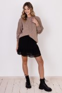 Sweter Damski Model SWE322 Mocca - MKM MKM Sweter Damski Model SWE322 Mocca - MKM MKM