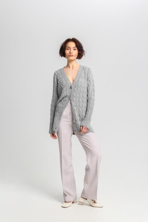 Sweter Damski Model SWE333 Grey - MKM MKM Sweter Damski Model SWE333 Grey - MKM MKM