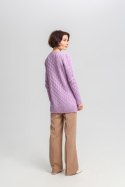 Sweter Damski Model SWE333 Lawenda - MKM MKM Sweter Damski Model SWE333 Lawenda - MKM MKM