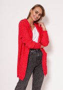 Sweter Kardigan Model PA018 Coral - MKM MKM Sweter Kardigan Model PA018 Coral - MKM MKM