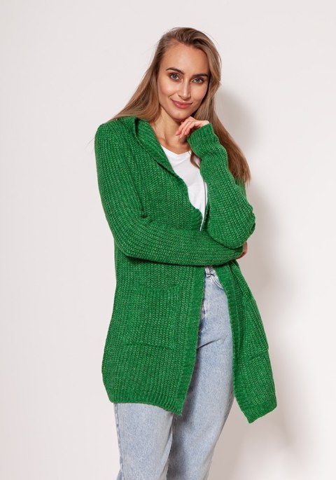 Sweter Kardigan Model PA018 Green - MKM MKM Sweter Kardigan Model PA018 Green - MKM MKM