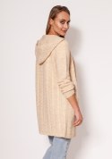 Sweter Kardigan Model PA019 Beige - MKM MKM Sweter Kardigan Model PA019 Beige - MKM MKM